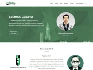 jasa pembuatan website organisasi HMI cabang Sleman