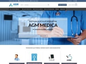 re-desain website kesehatan agmmedica - jasa buat website jogja